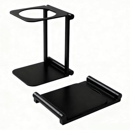 Black Foldable Aluminium Pour Over Drip Stand for Travel