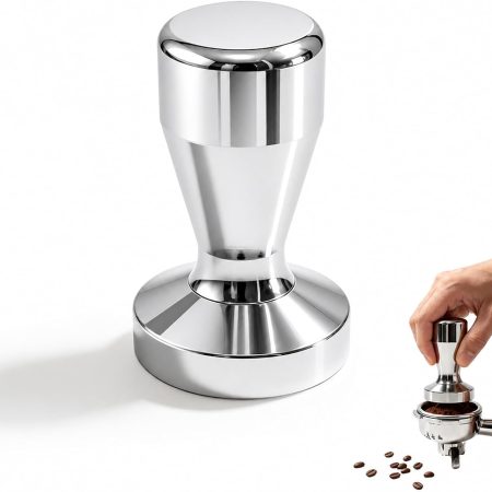 Robust 49mm Stainless Steel Coffee Tamper, Professional Weight