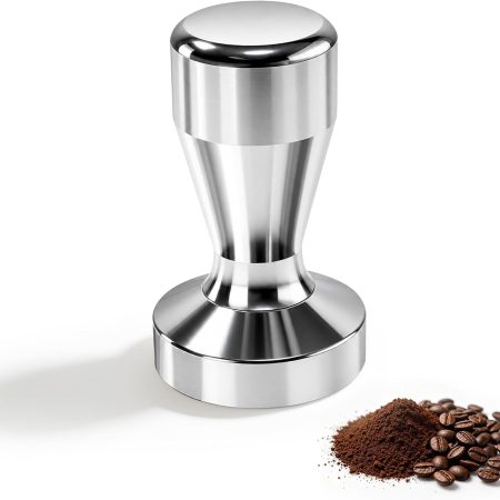 Flat Base 49mm Espresso Tamper in Heavy-Gauge Stainless Steel