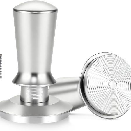 Grey 58mm Calibrated Tamper with Non-Slip Base